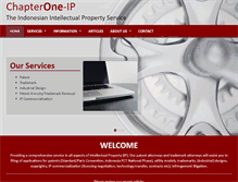 Tablet Screenshot of chapterone-ip.com